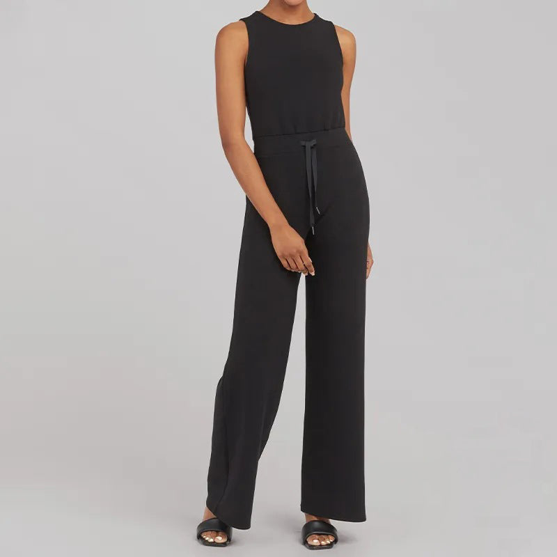 Aubrey - Versatile Elegance Sleeveless Plain Jumpsuit