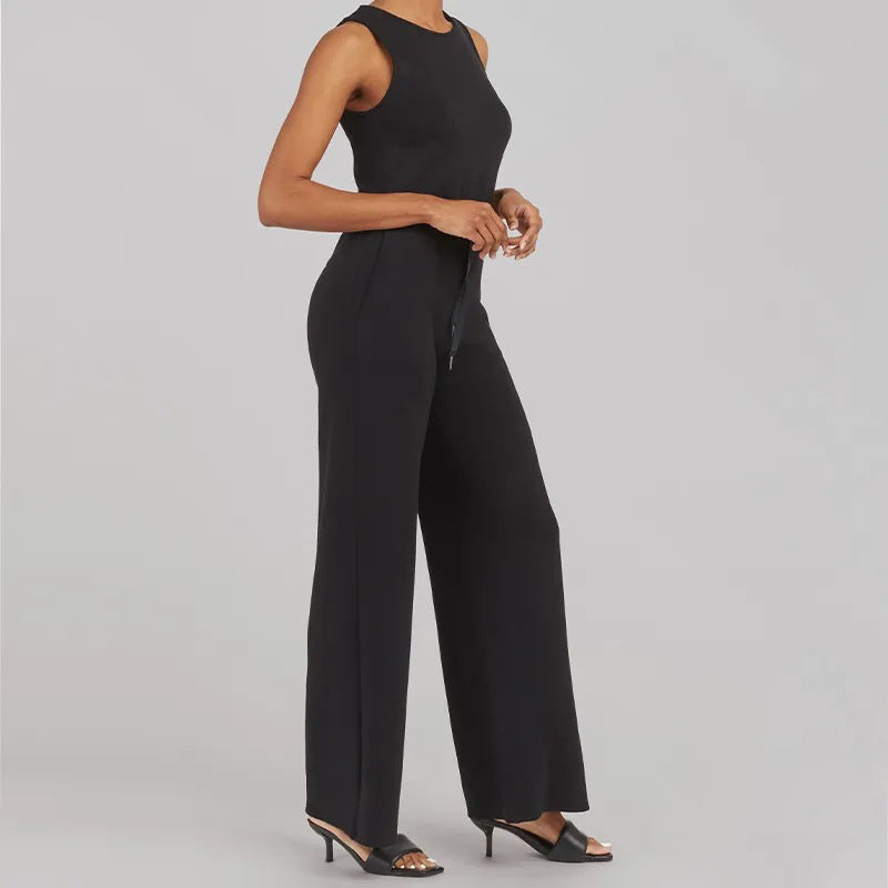 Aubrey - Versatile Elegance Sleeveless Plain Jumpsuit