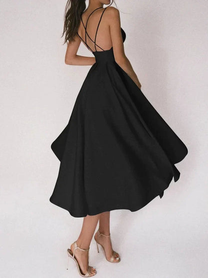 Audrey elegant V-neck strappy dress