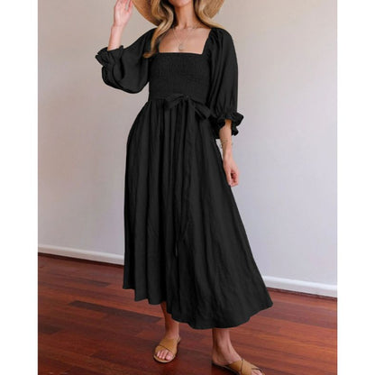 Amarissa™ | French dress with ruffle sleeves