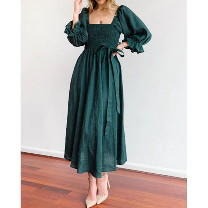 Amarissa™ | French dress with ruffle sleeves