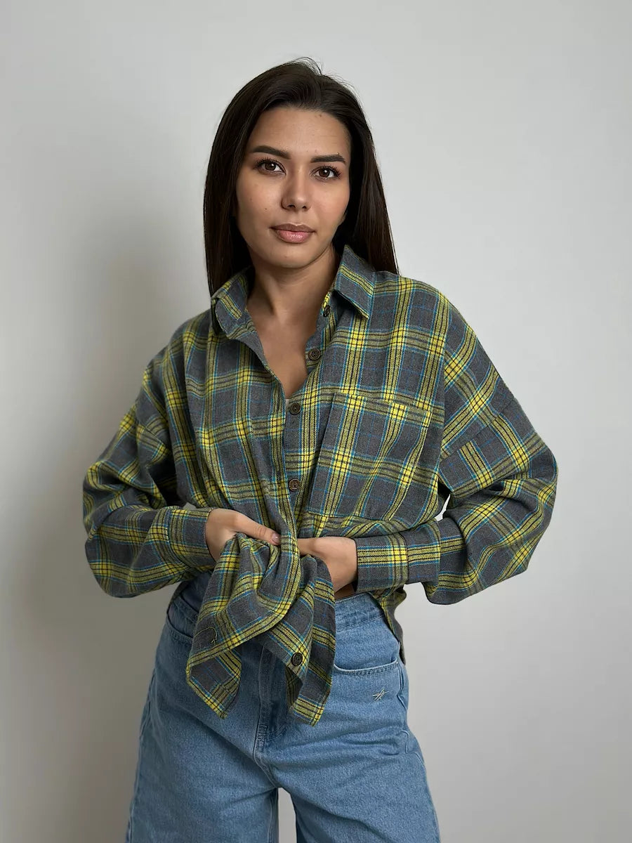 Carrie | Elegant checked flannel shirt