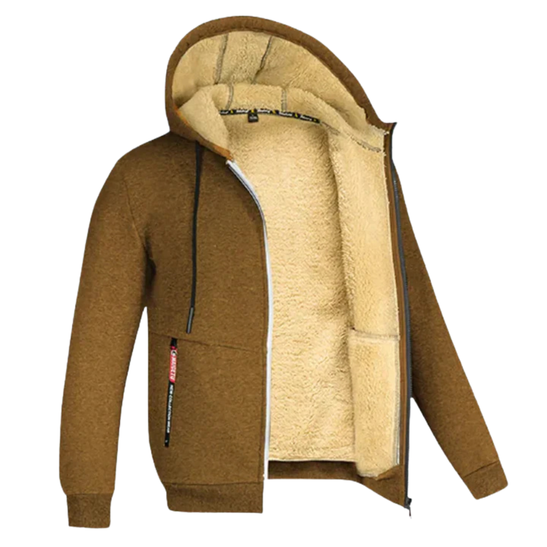 ARIE | MEN'S WINTER COAT WITH HOOD AND FLEECE