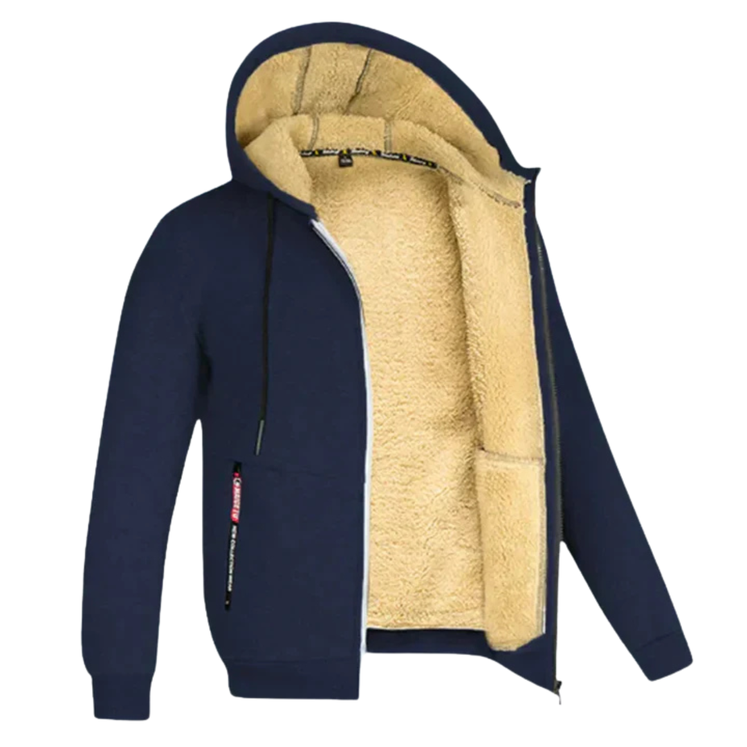 ARIE | MEN'S WINTER COAT WITH HOOD AND FLEECE