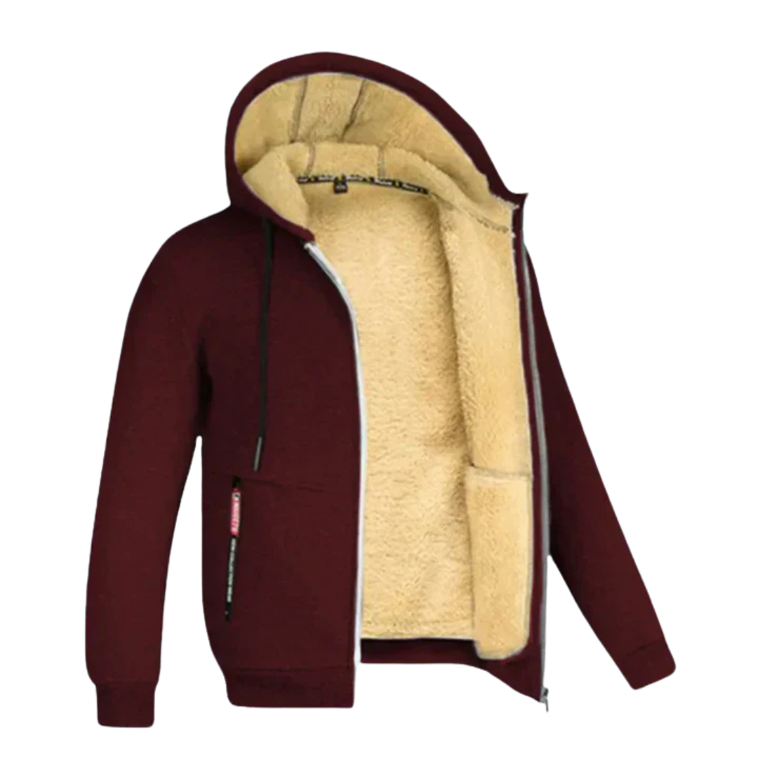 ARIE | MEN'S WINTER COAT WITH HOOD AND FLEECE