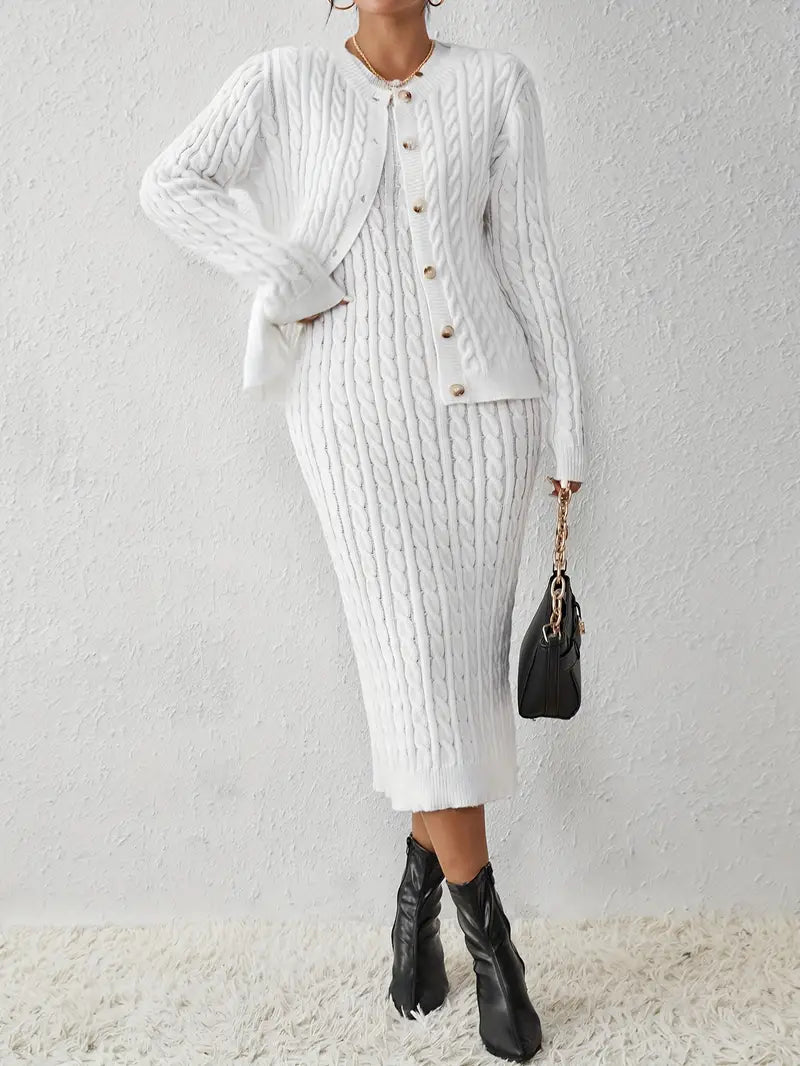 2 Piece Cardigan Set for Women