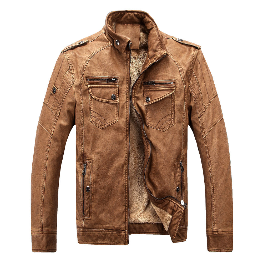 Ryder Fleece Leather Jacket