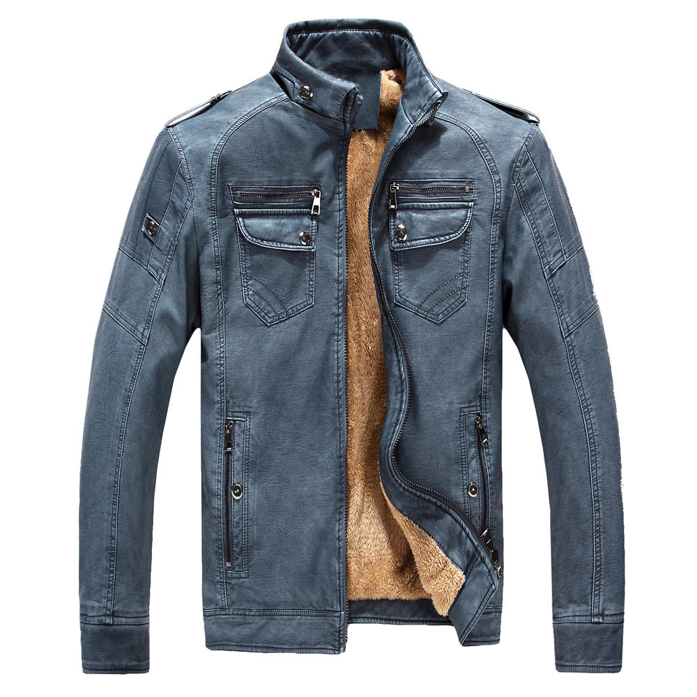 Ryder Fleece Leather Jacket