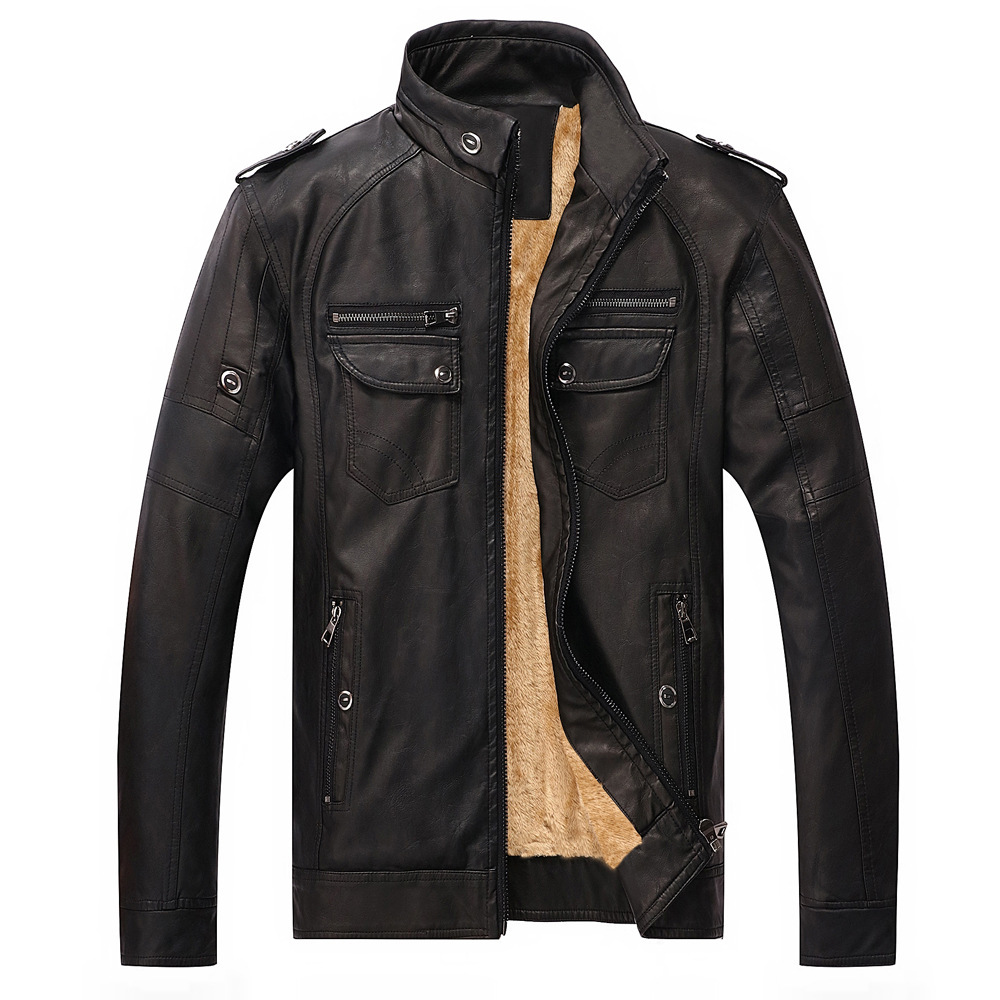 Ryder Fleece Leather Jacket