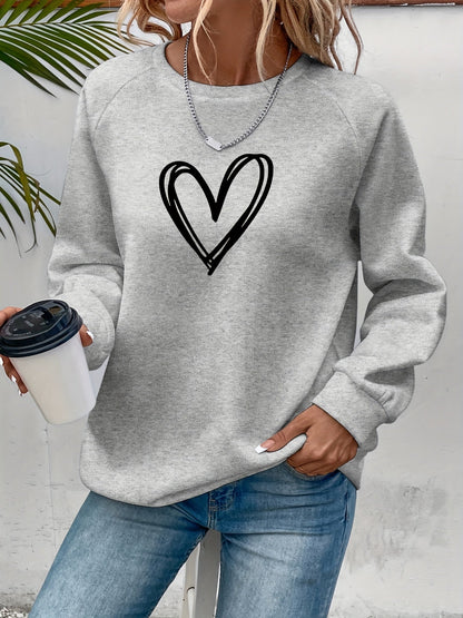 Yara - Sweatshirt met hartprint