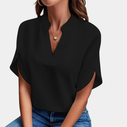 Aiva - Women's short sleeve blouse