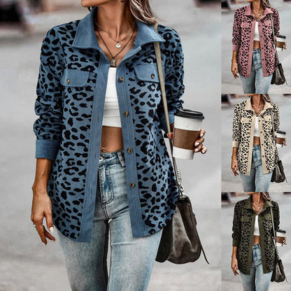 BAILEE - Trendy leopard print coat