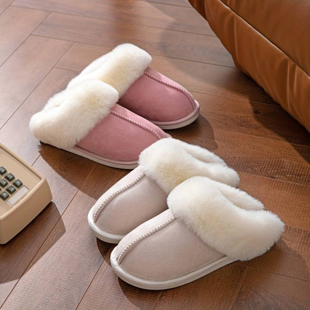 THIJS - Warm slip-on slippers for women