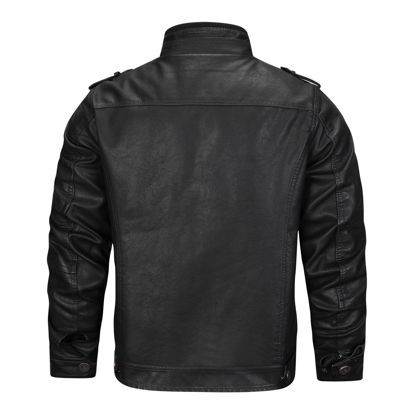 Alpha - Black leather jacket for men