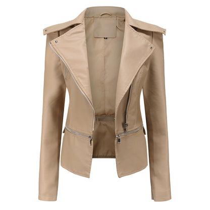 ALOJZIJA - Stylish leather jacket