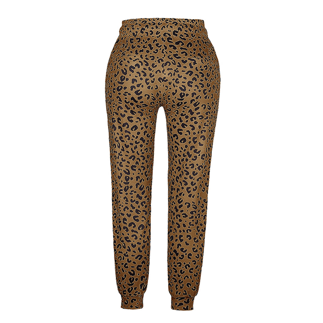 FIONA - Broek met luipaardprint