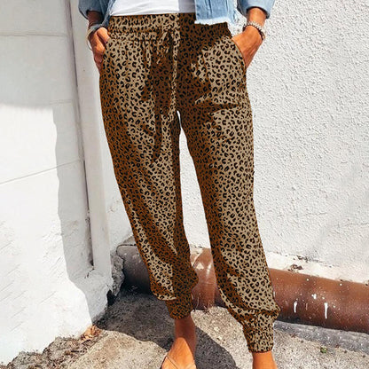 FIONA - Leopard Print Trousers