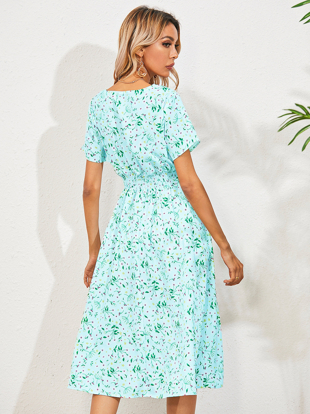 Farah | Elegante zomerjurk met bloemenprint