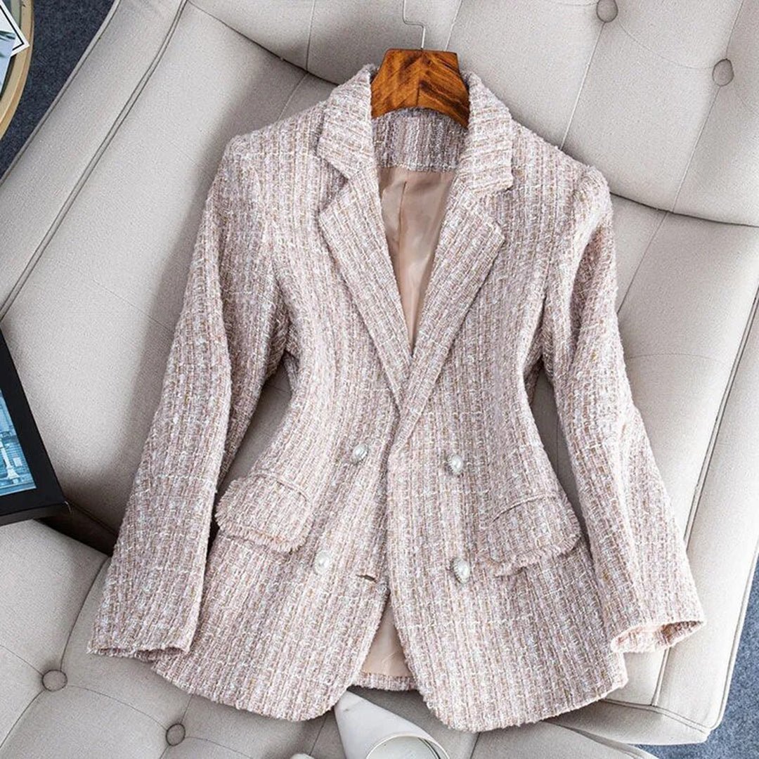 BLYTHE - Geruite en getailleerde blazer jas voor dames