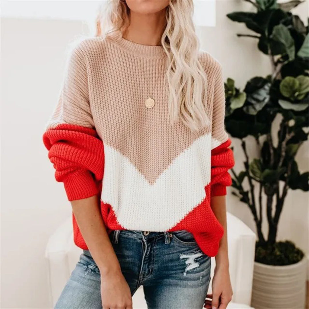 CHARLOTTE - Stylish knitted sweater 