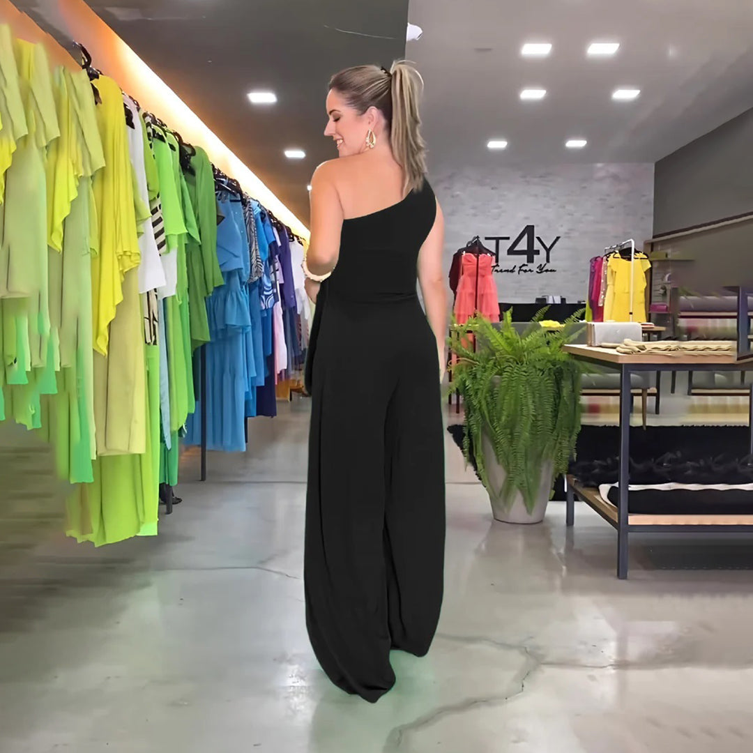 GEORGINA - Stijlvolle jumpsuit met één schouder