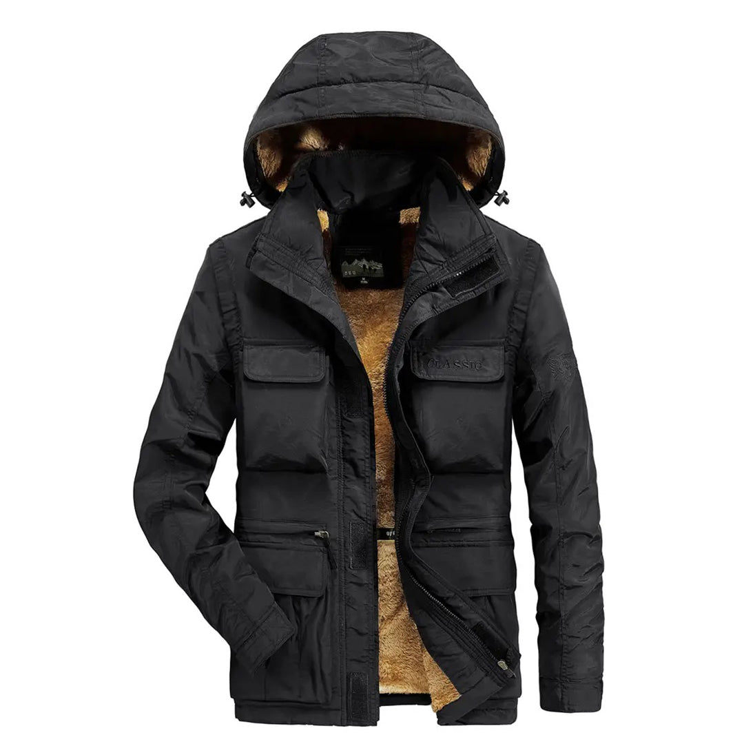 FRANCIS - Men's winter jacket with detachable hood