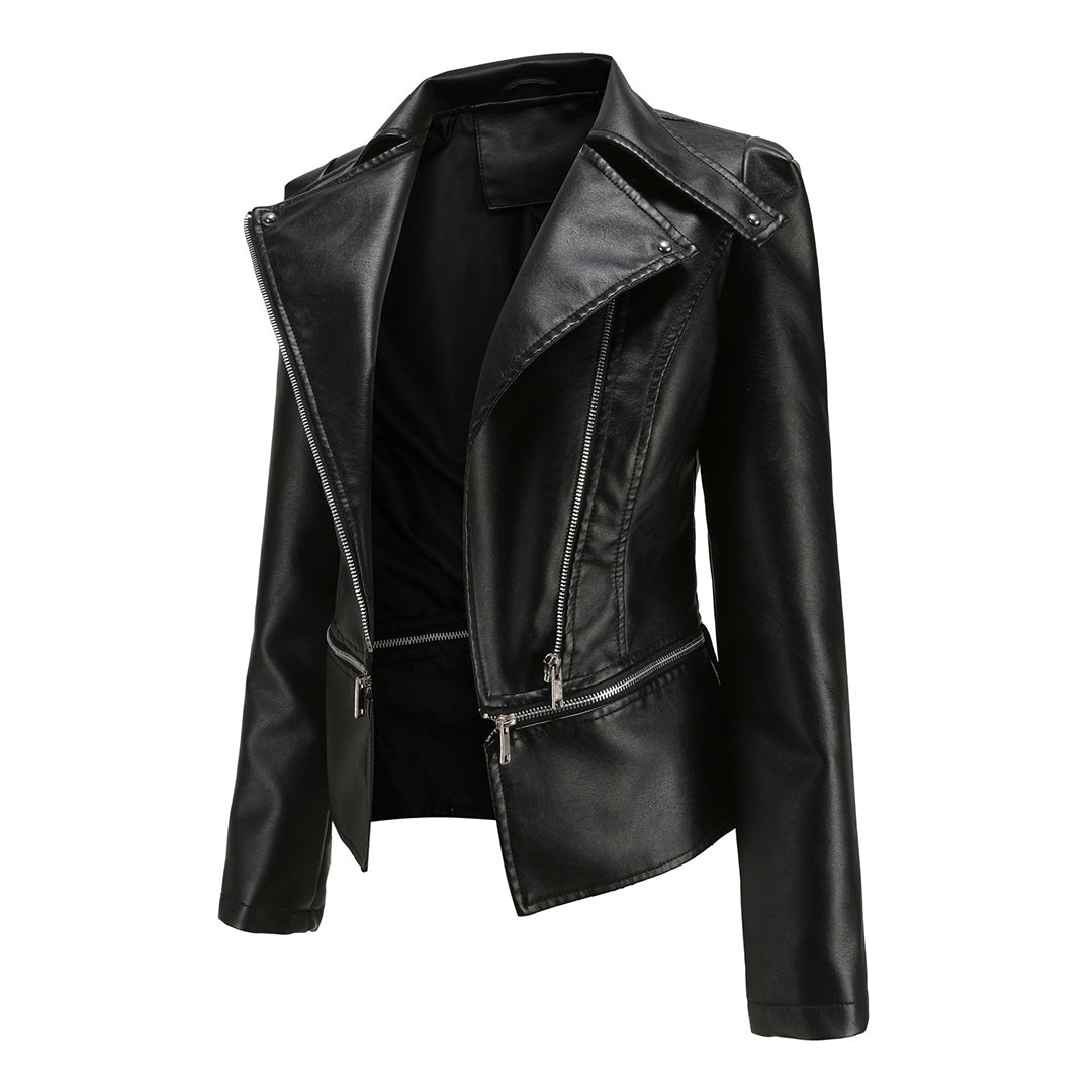 ALOJZIJA - Stylish leather jacket