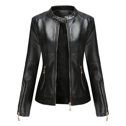 FRANICA - Stylish leather jacket