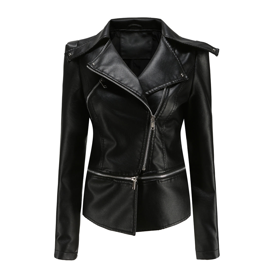 ALOJZIJA - Stylish leather jacket