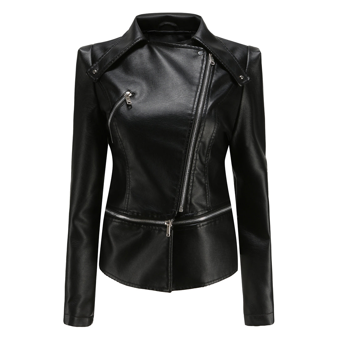 ALOJZIJA - Stylish leather jacket