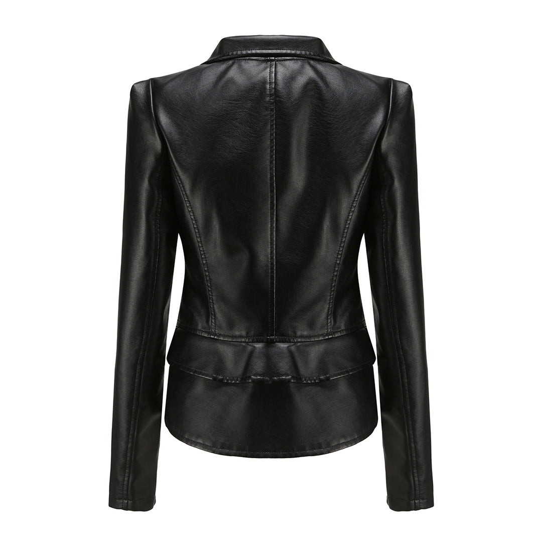 ALOJZIJA - Stylish leather jacket