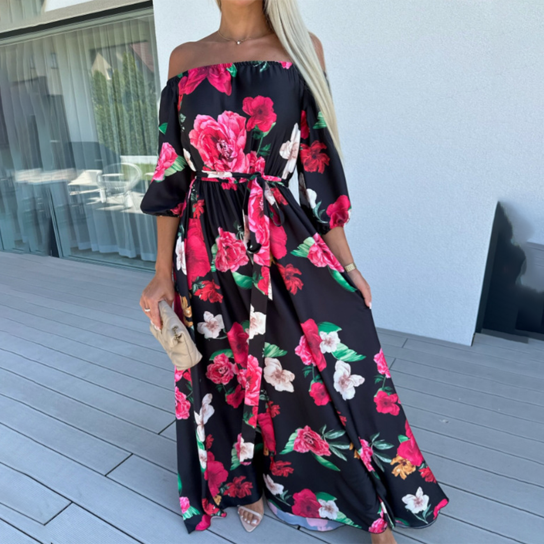 FALLON - Off shoulder maxi dress