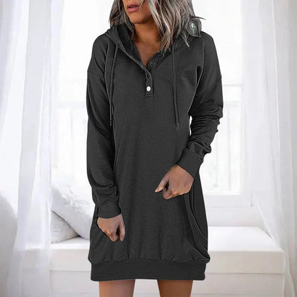 ALLEGRA - Casual hoodie dress