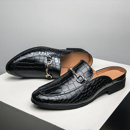 Pharell - Leather Open Heel Loafers