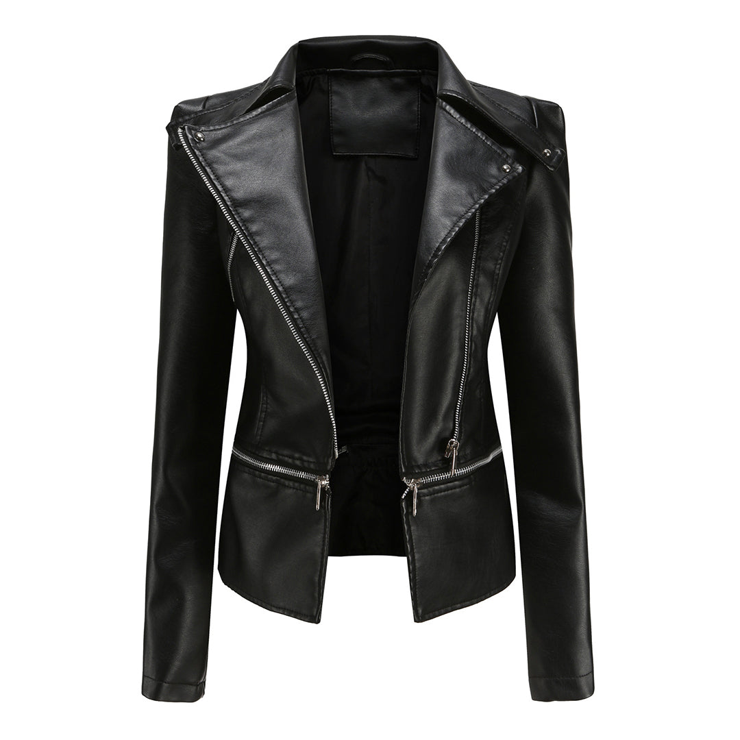 ALOJZIJA - Stylish leather jacket