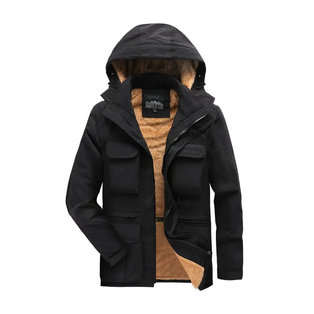 FRANCIS - Men's winter jacket with detachable hood