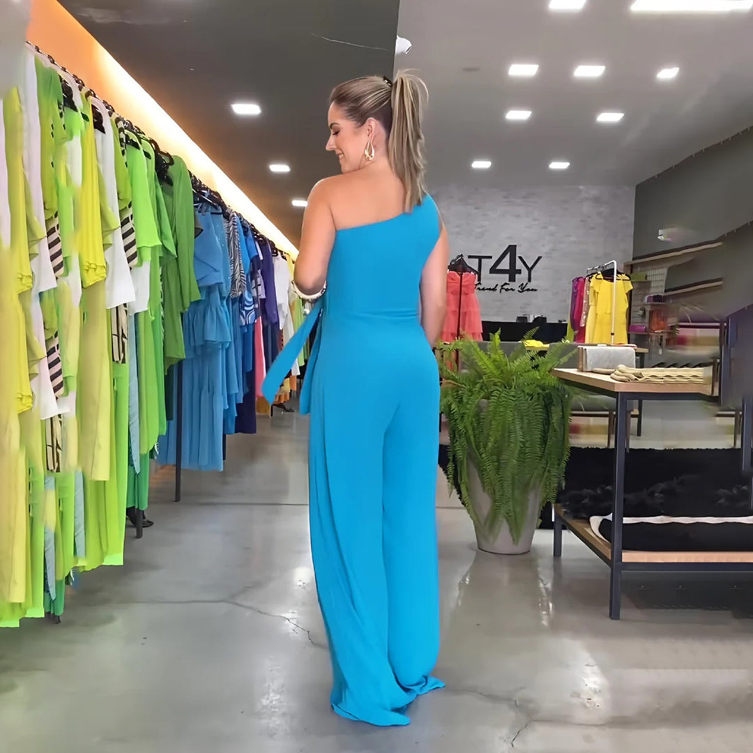 GEORGINA - Stylish one-shoulder jumpsuit