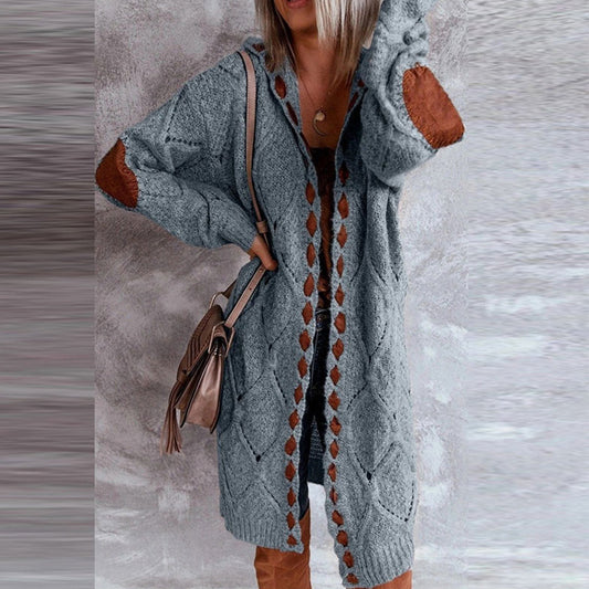 SOPHIA - Fashionable hooded cardigan