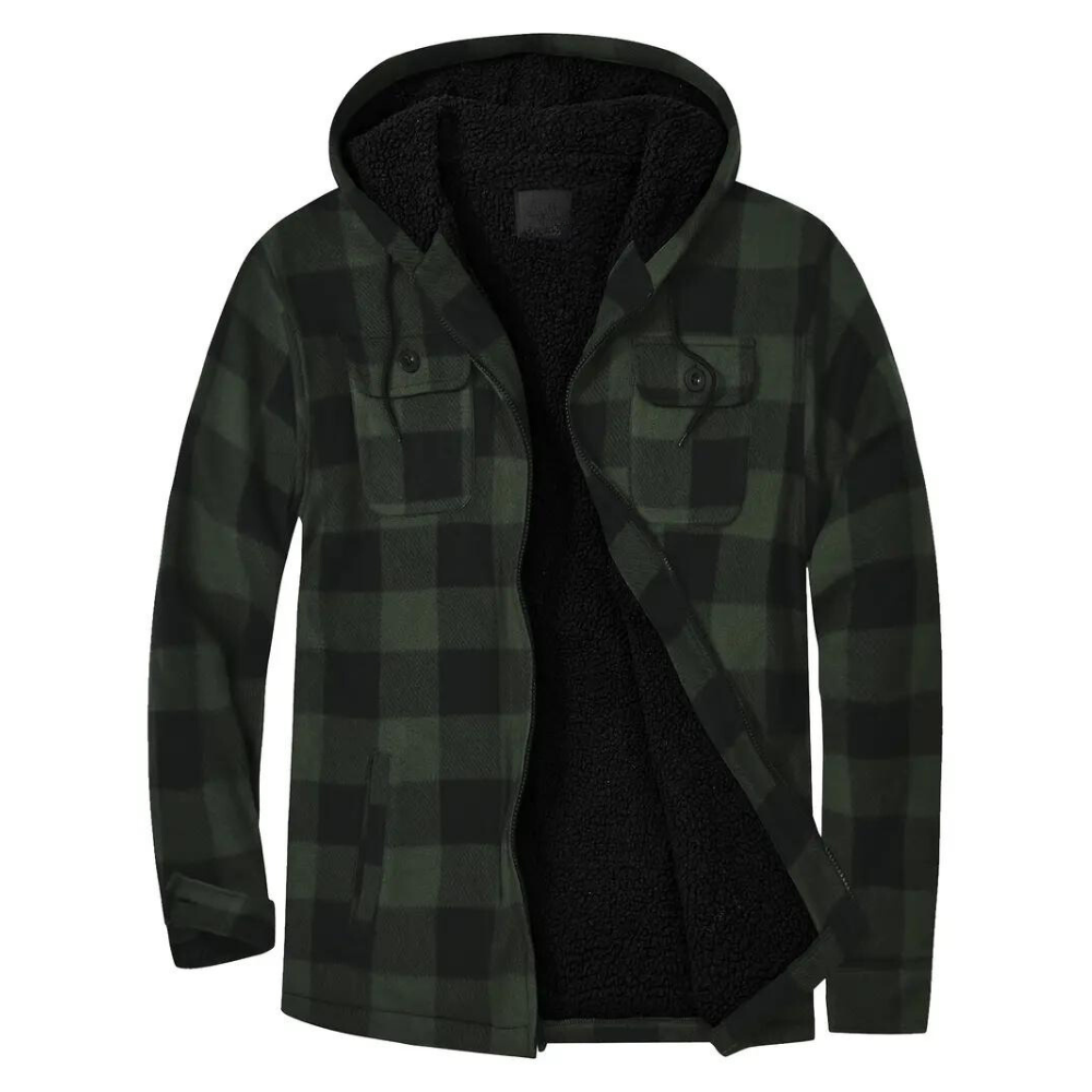 MORITZ - Men's Checked Hooded Jacket