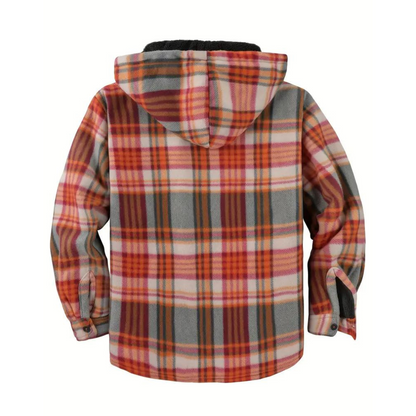 MORITZ - Men's Checked Hooded Jacket