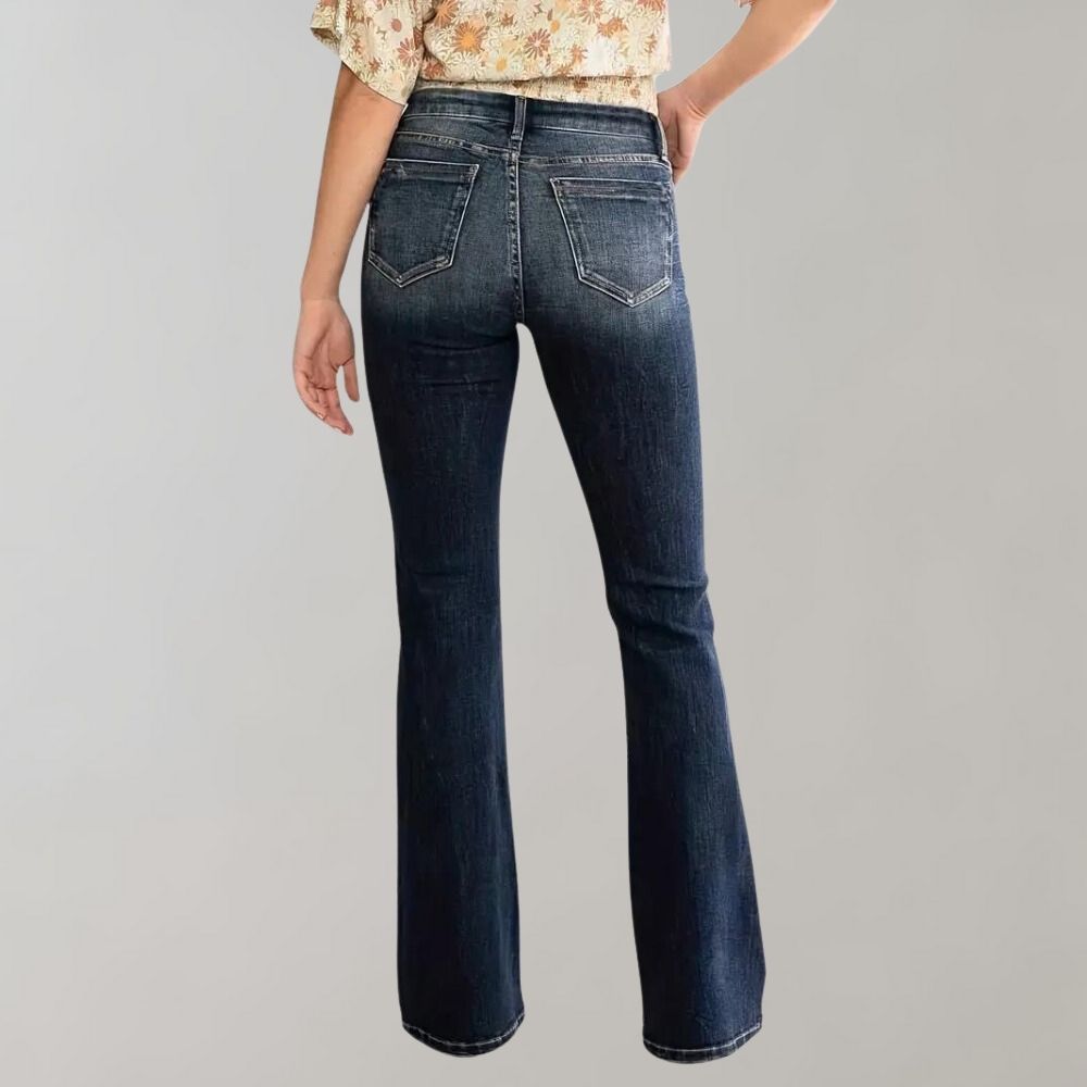 ANNEMARI - Flared trousers with double buttons