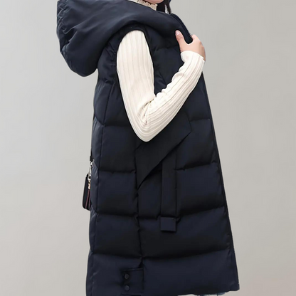 Felicie - Warm and long winter coat with hood