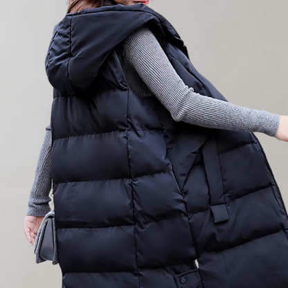 Felicie - Warm and long winter coat with hood