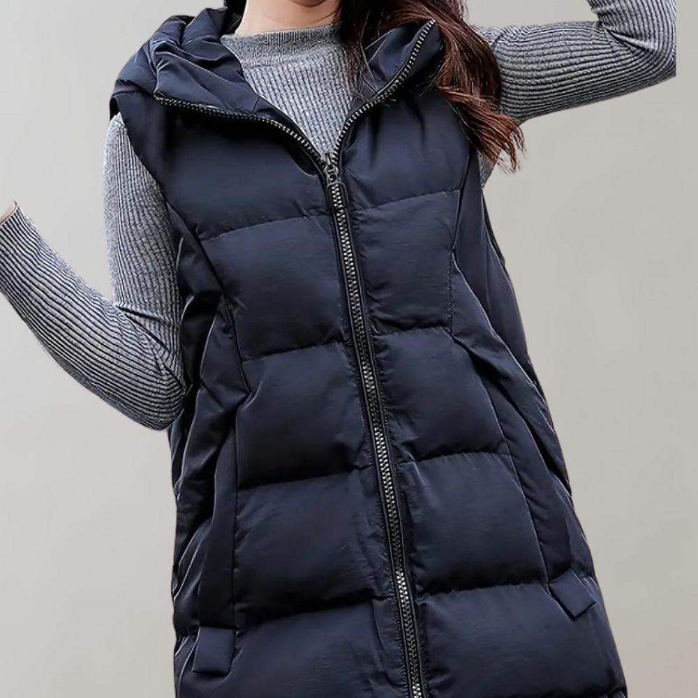 Felicie - Warm and long winter coat with hood