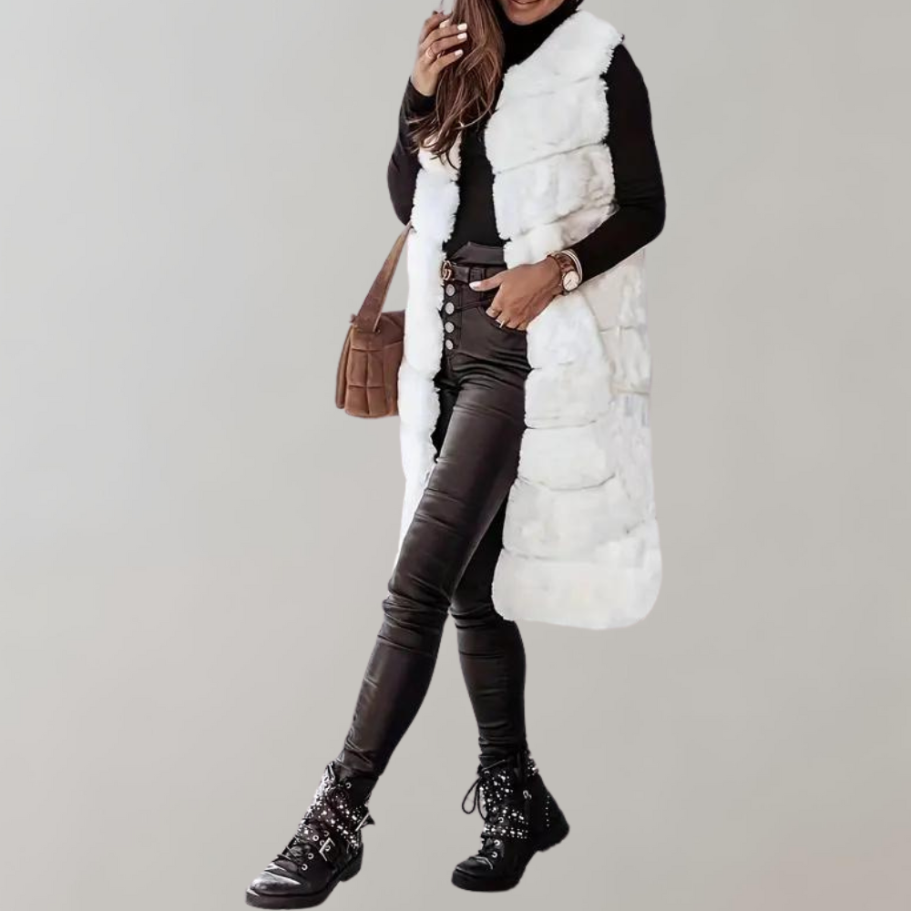 Haika - Long winter jacket vest for women