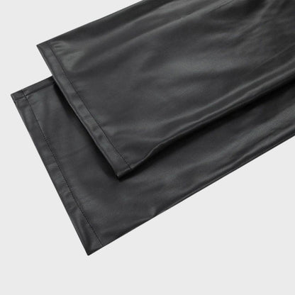 Jaska - Straight cut leather trousers