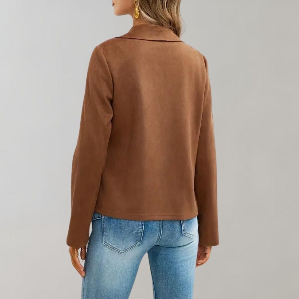 Maiuc - Stylish suede women's jacket