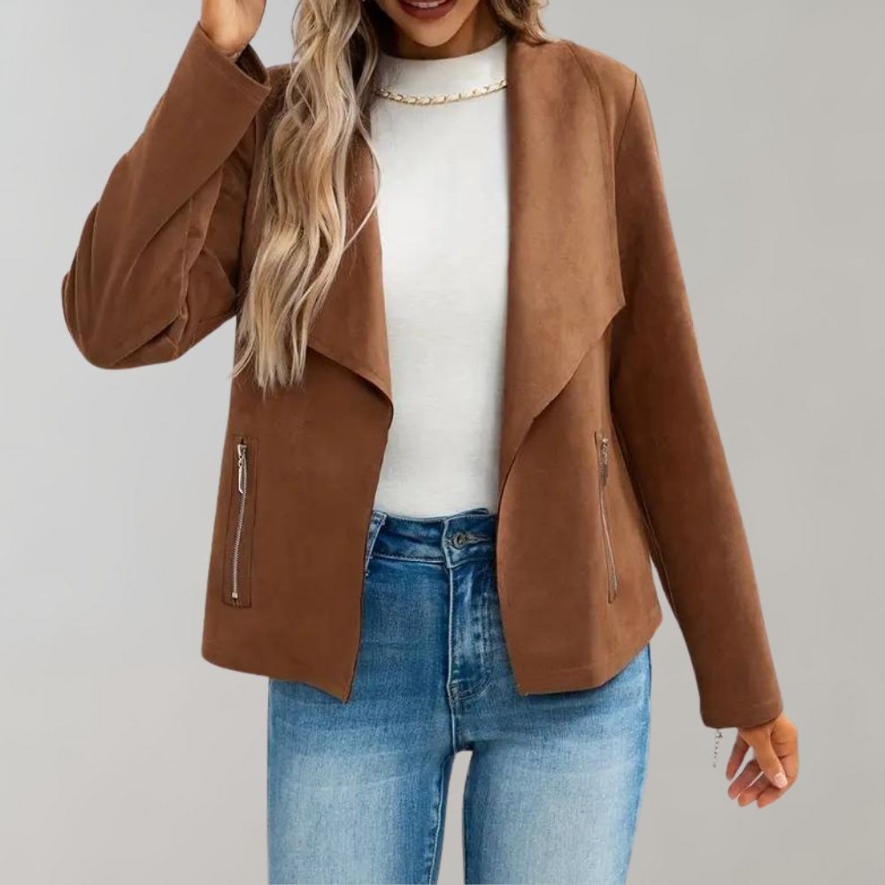 Maiuc - Stylish suede women's jacket