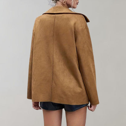 Makela - Simple suede women's jacket