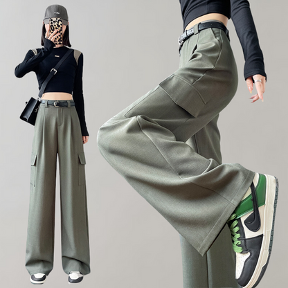 Maritta - Casual women's cargo pants